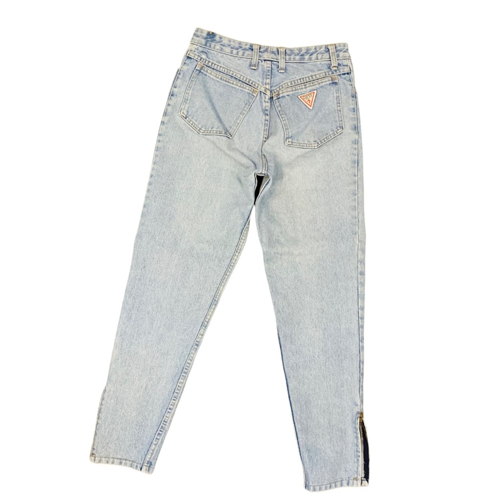Vintage Guess sz 28 High Waist Mom Jean Tapered Denim - Picture 6 of 10